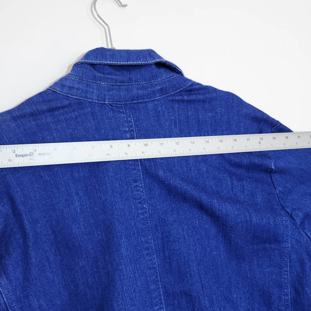 Lane Bryant Double Breasted Denim Blazer Size 30/32